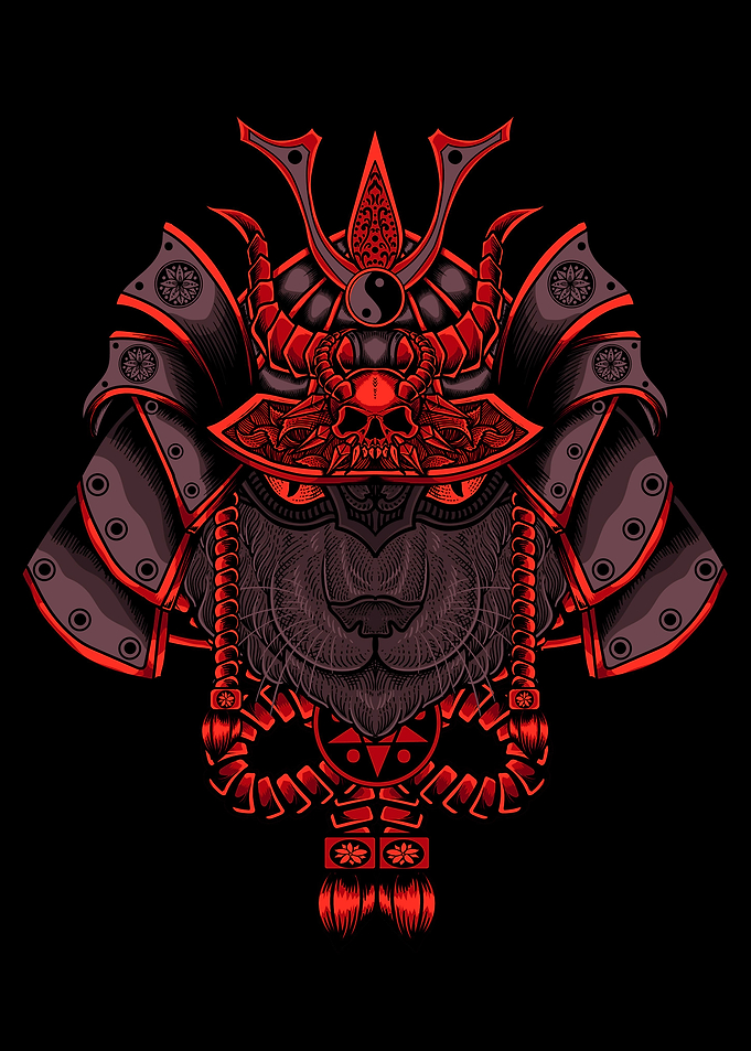 Cat Face Samurai Helmet