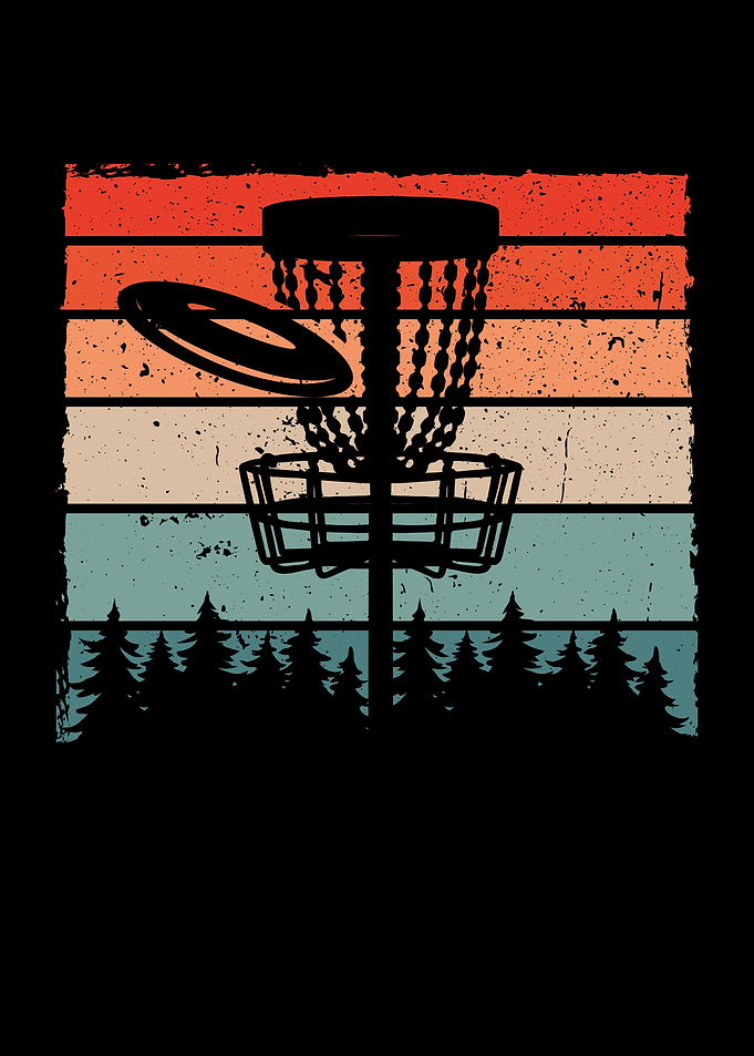 Disc golf retro color