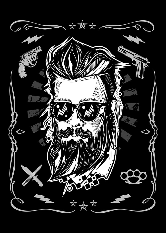Retro Full Beard