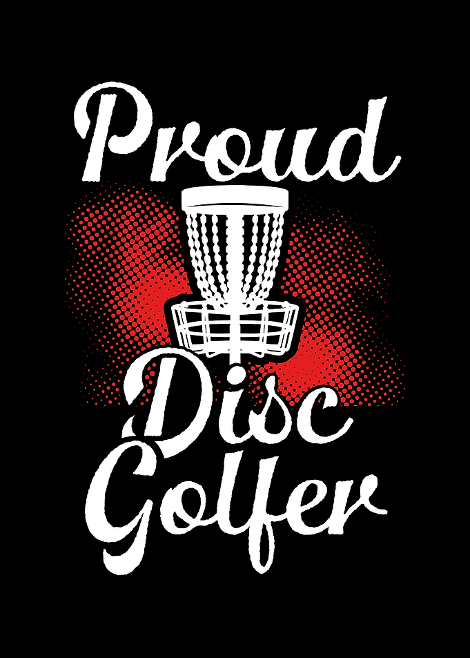 Proud disc golfer