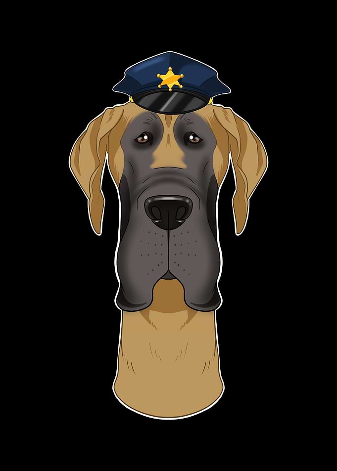 Police Great Dane Canine