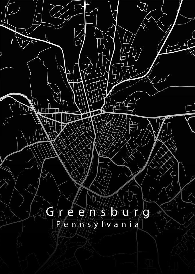 Greensburg City Map