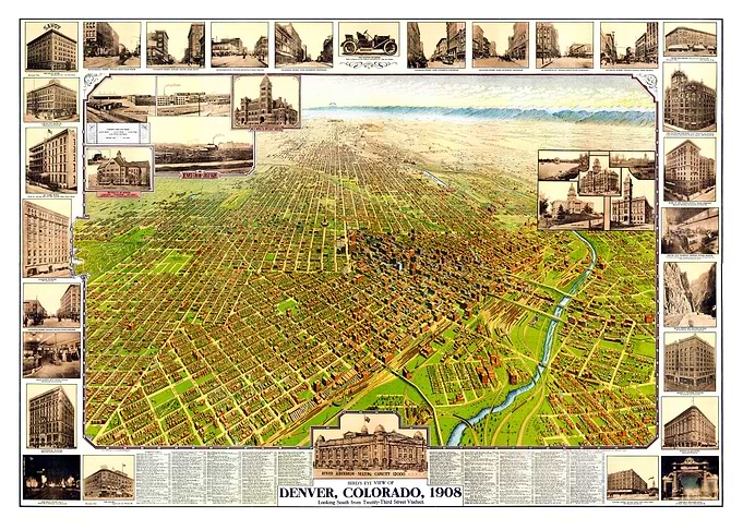 Map of Denver Colorado