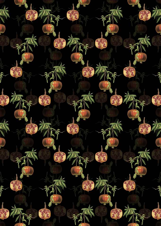 Floral Pomegranate Pattern