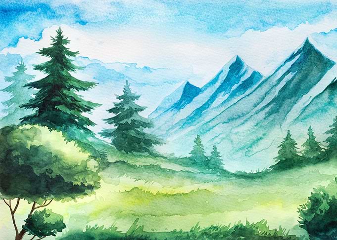 Summer Forest Mountains