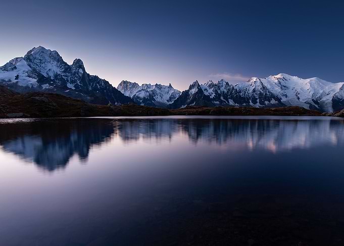 Mount mont blanc covered i