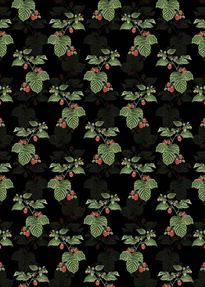 Floral Raspberry Pattern