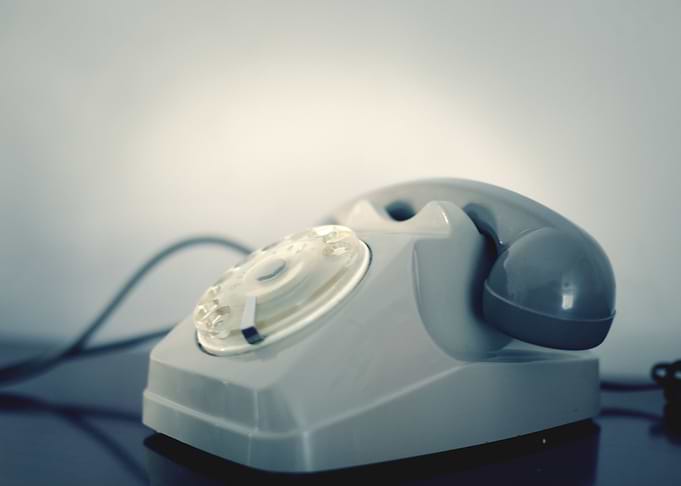 Vintage telephone grey sid