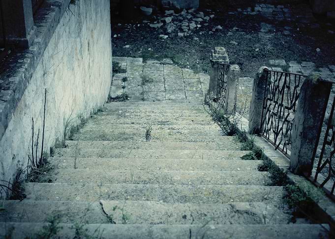 Stairs abandoned eerie
