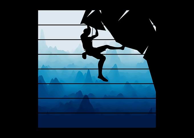 Retro Rock Climbing
