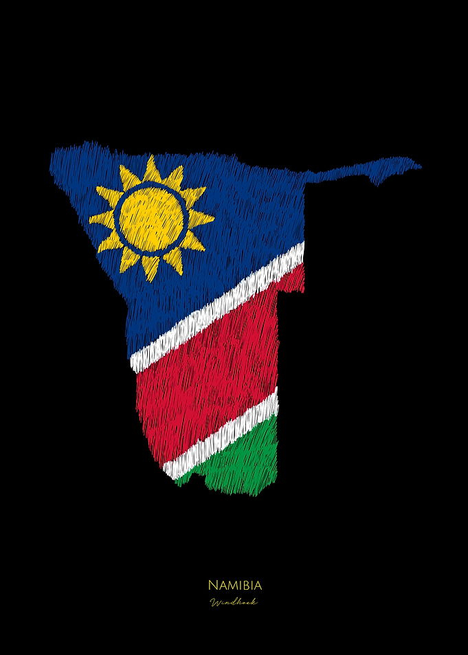 Namibia Line Art