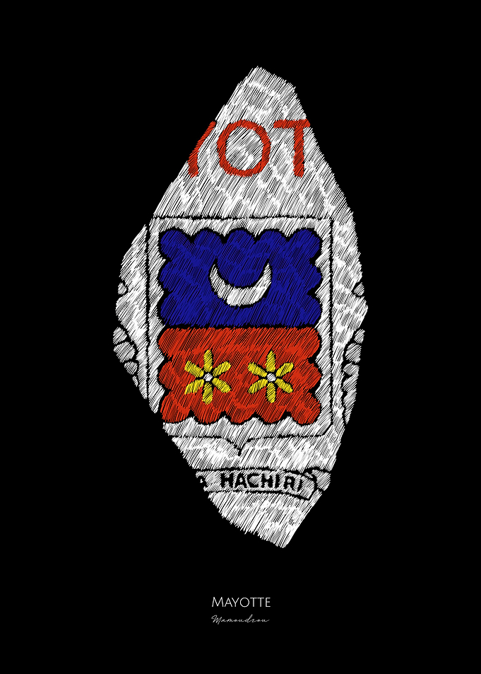 Mayotte Line Art