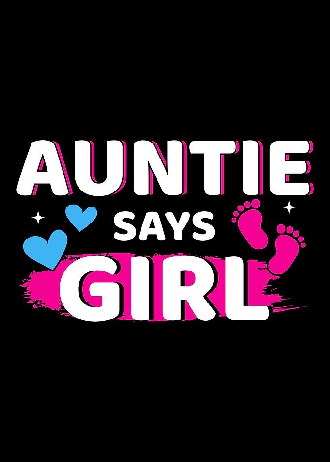 Gender reveal auntie says