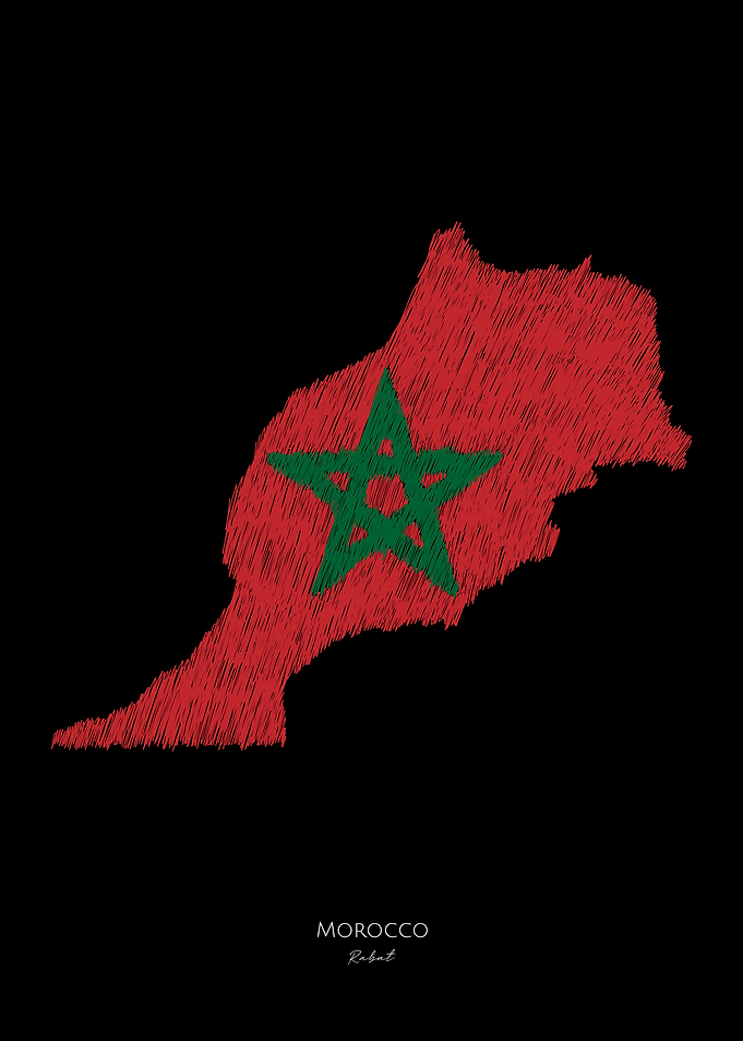 Morocco Line Art