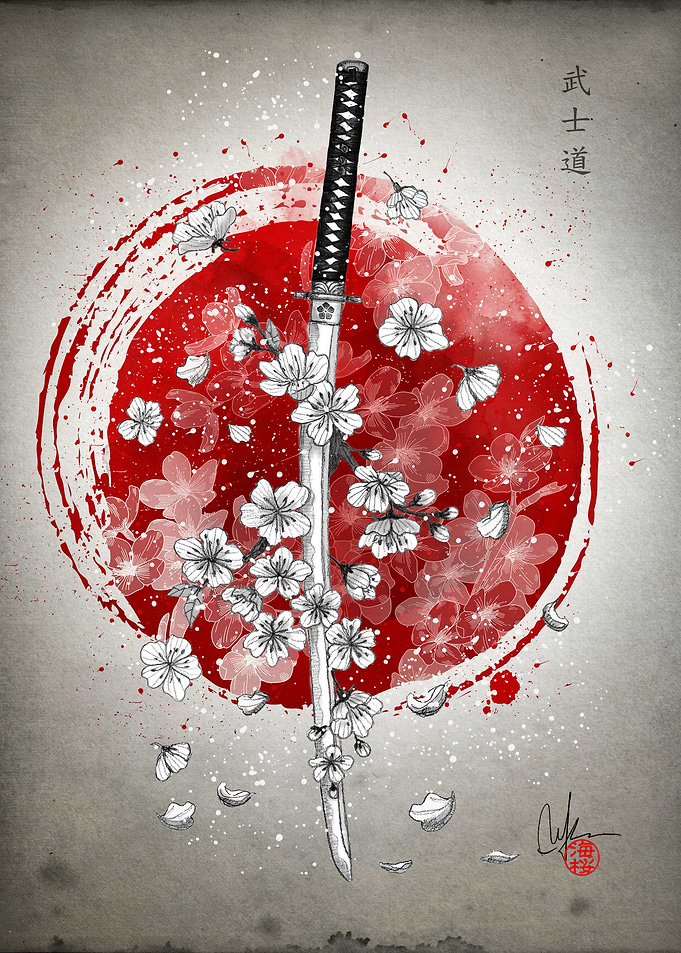 The samurai warrior sword