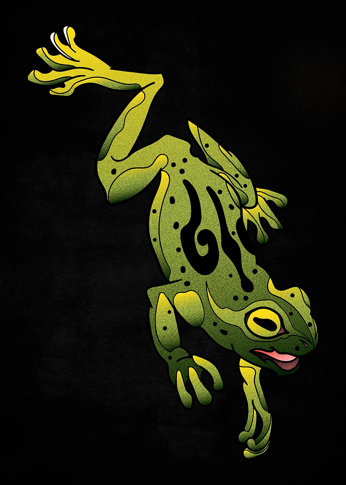 tattoo traditional frog