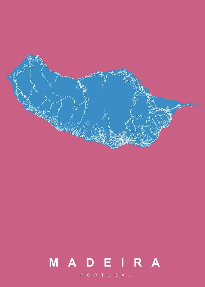 MADEIRA Map PORTUGAL