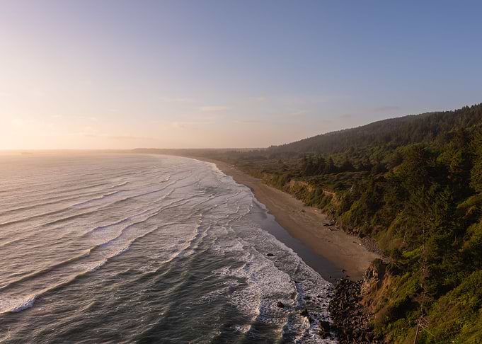 California coast sunset