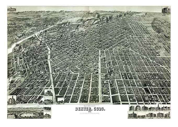Map of Denver Colorado
