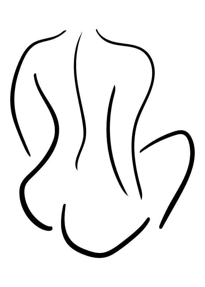 Female Body Line Art