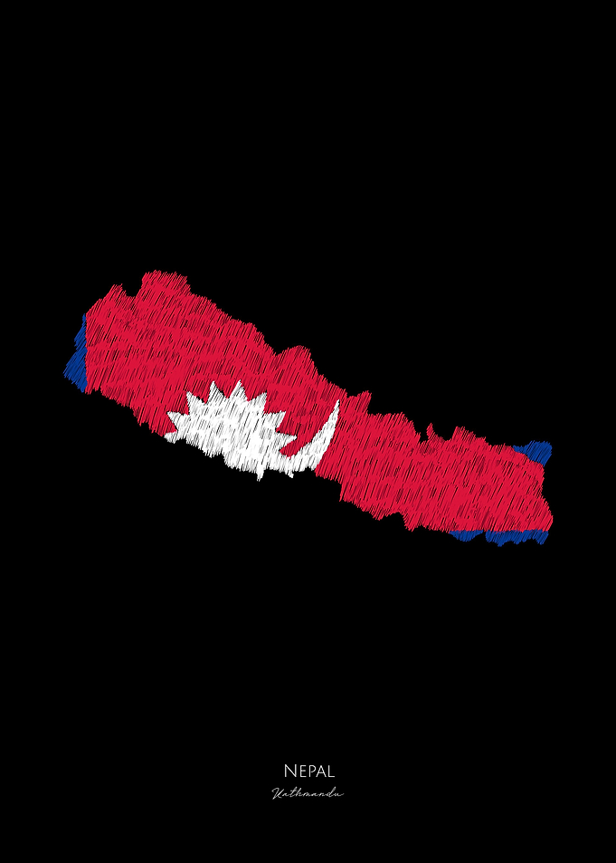 Nepal Line Art