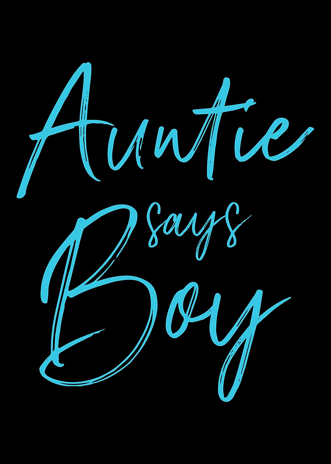 Gender reveal auntie says