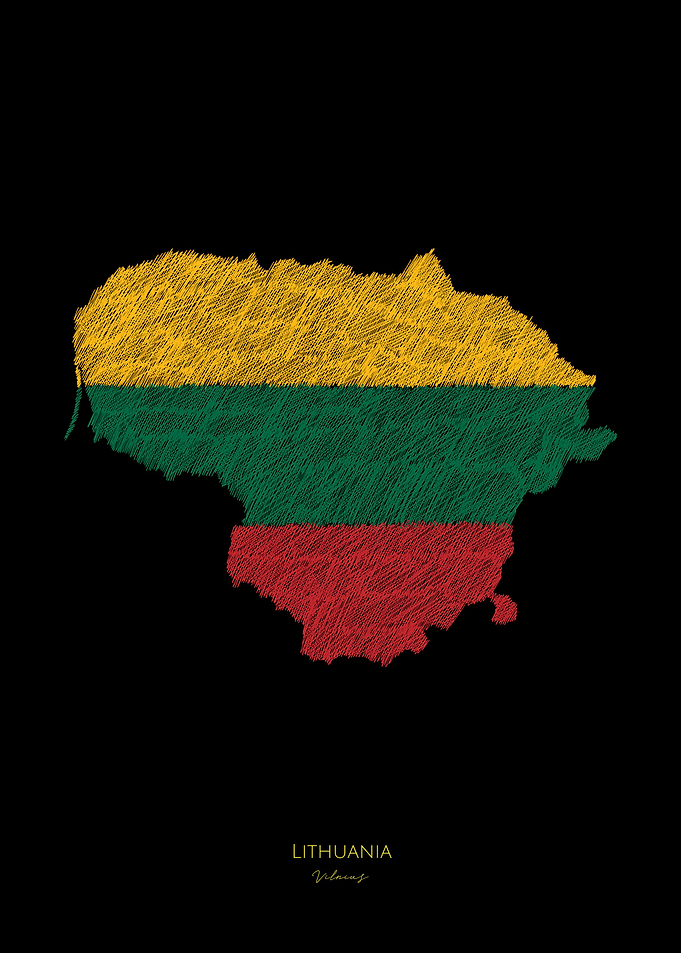 Lithuania Line Art
