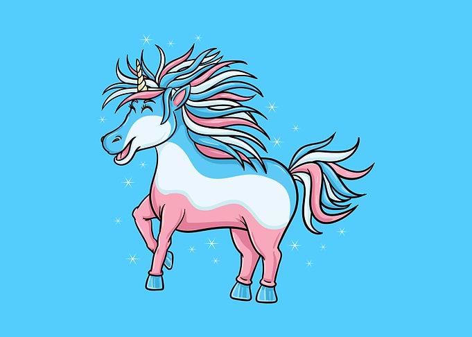 Trans Pride Unicorn
