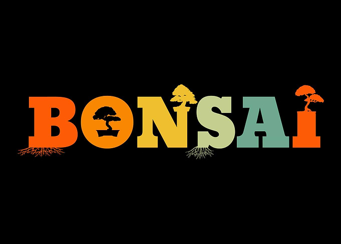 Retro Bonsai Tree Vintage