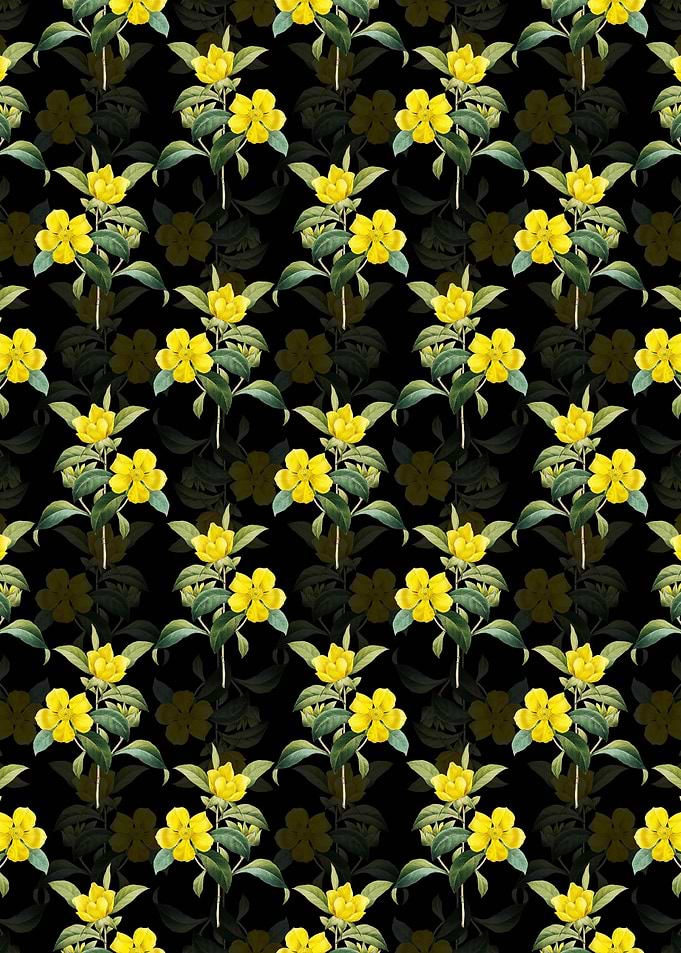 Golden Guinea Vine Pattern