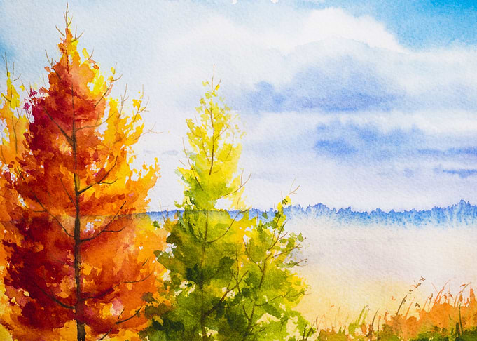 Autumn Russet Trees