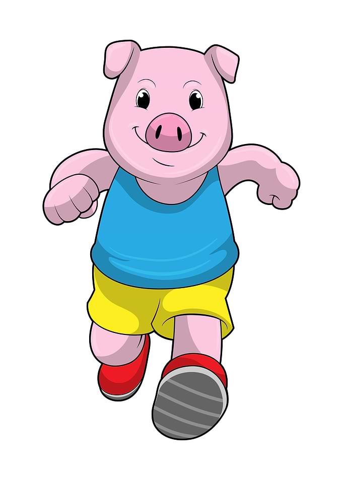 Pig Runner Running