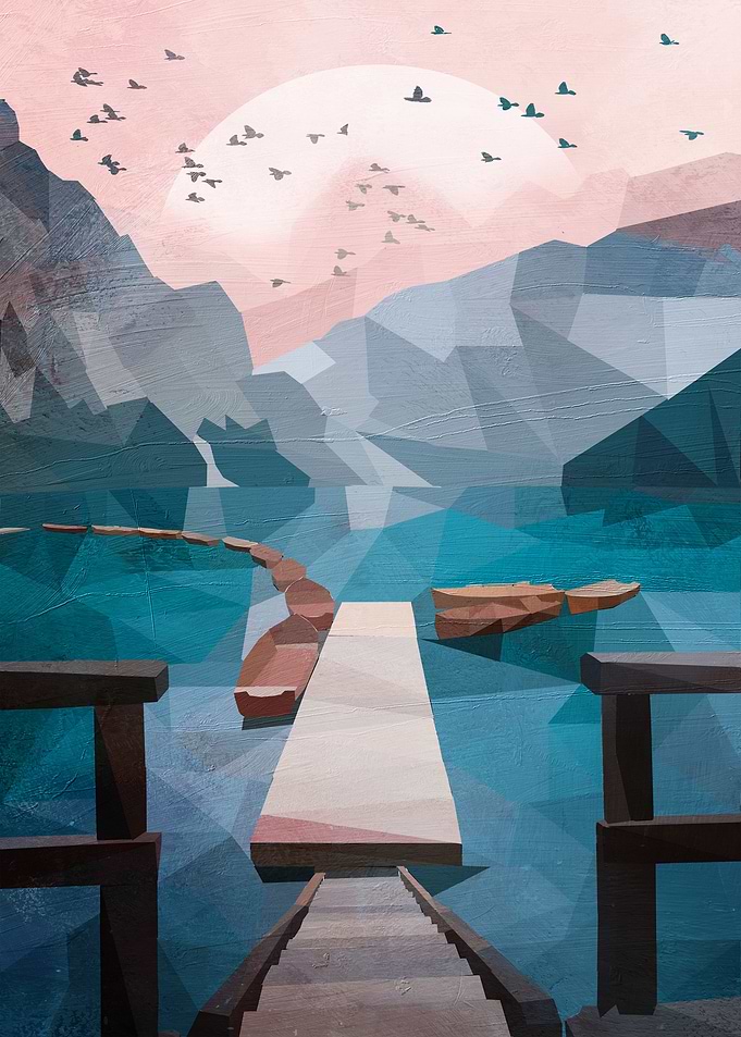 Low poly landscape