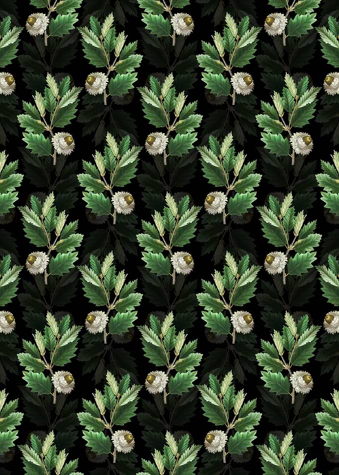 Floral Valonia Oak Pattern