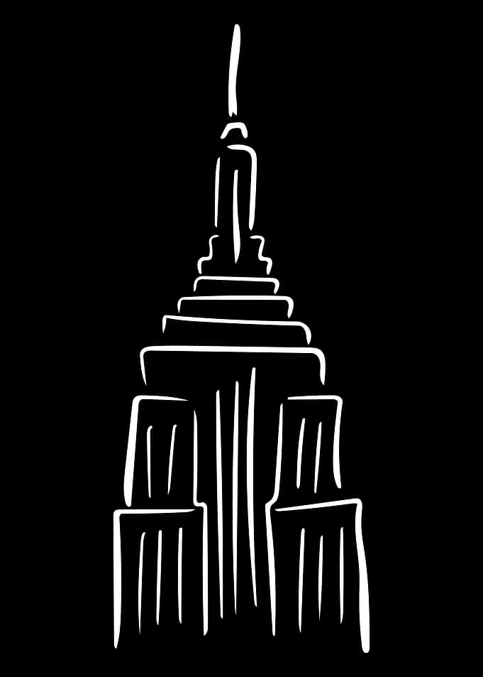 New York Line Art Minimal