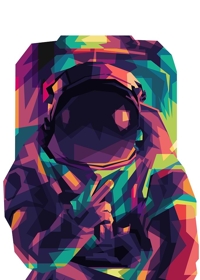Abstract Astronaut