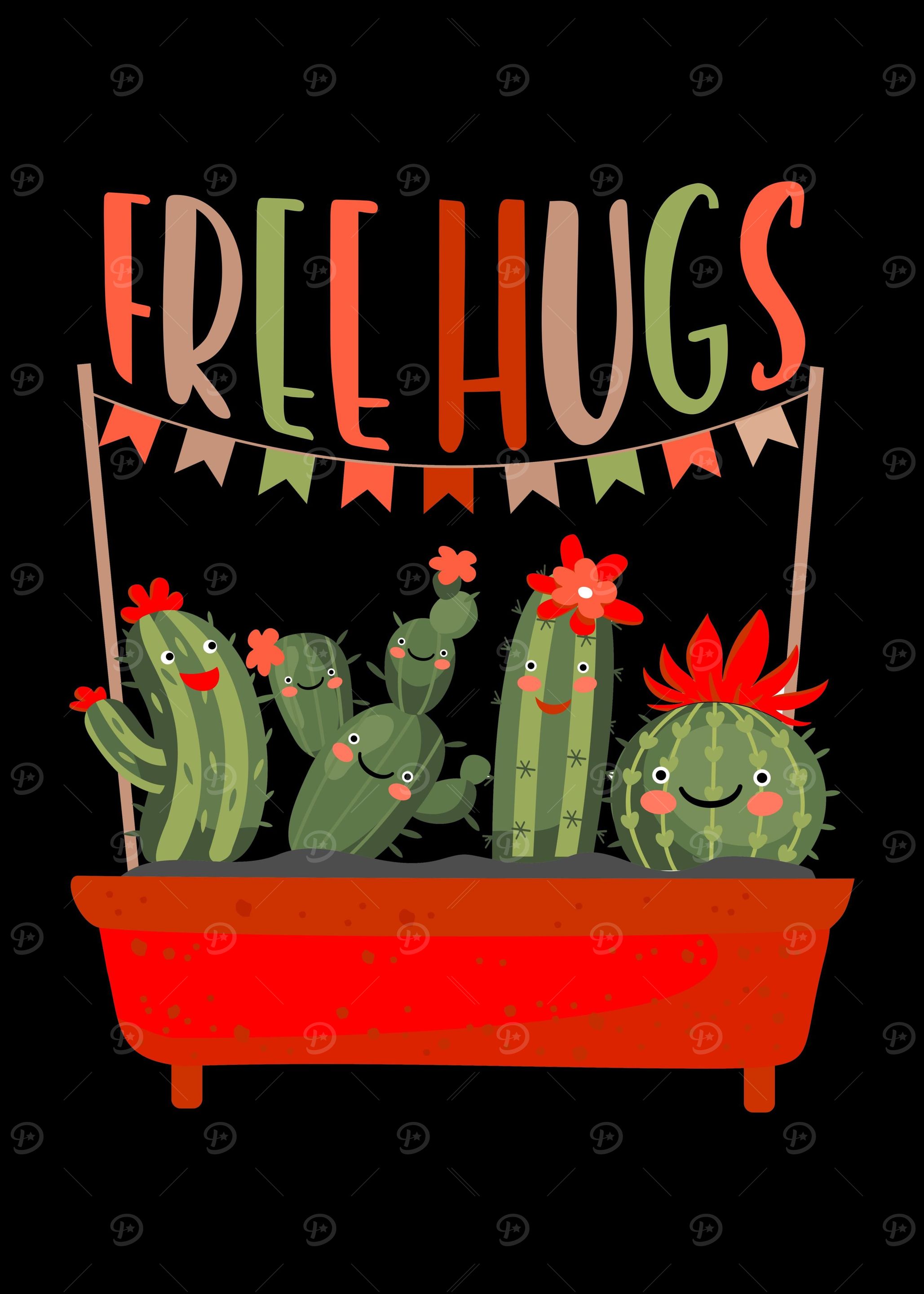 Cactus Hugs Funny