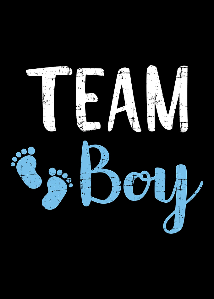 Gender reveal team boy mat