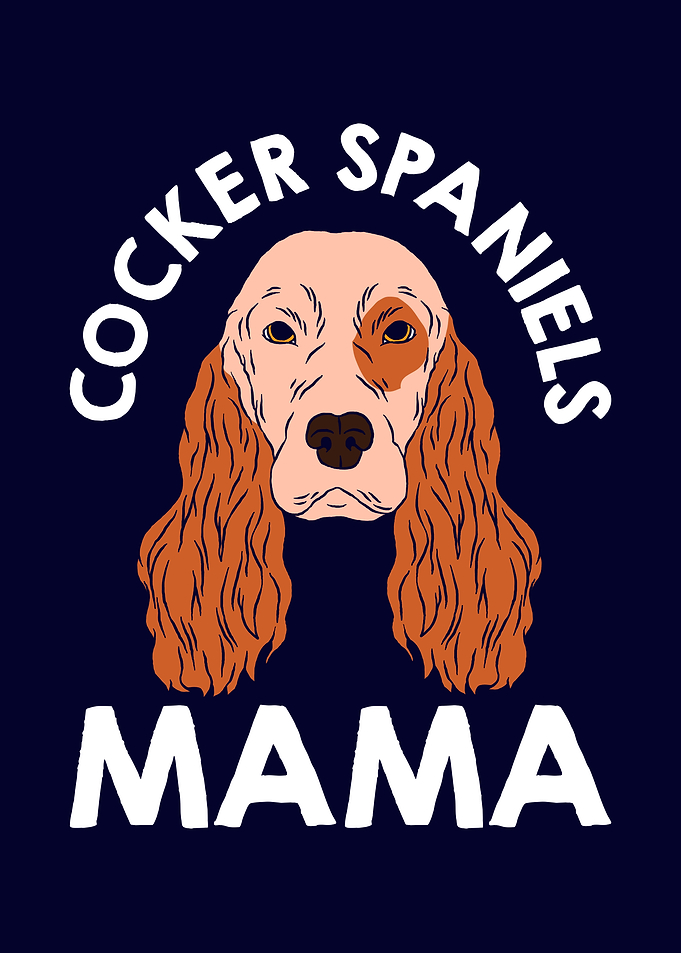 Funny Cocker Spaniel Mama