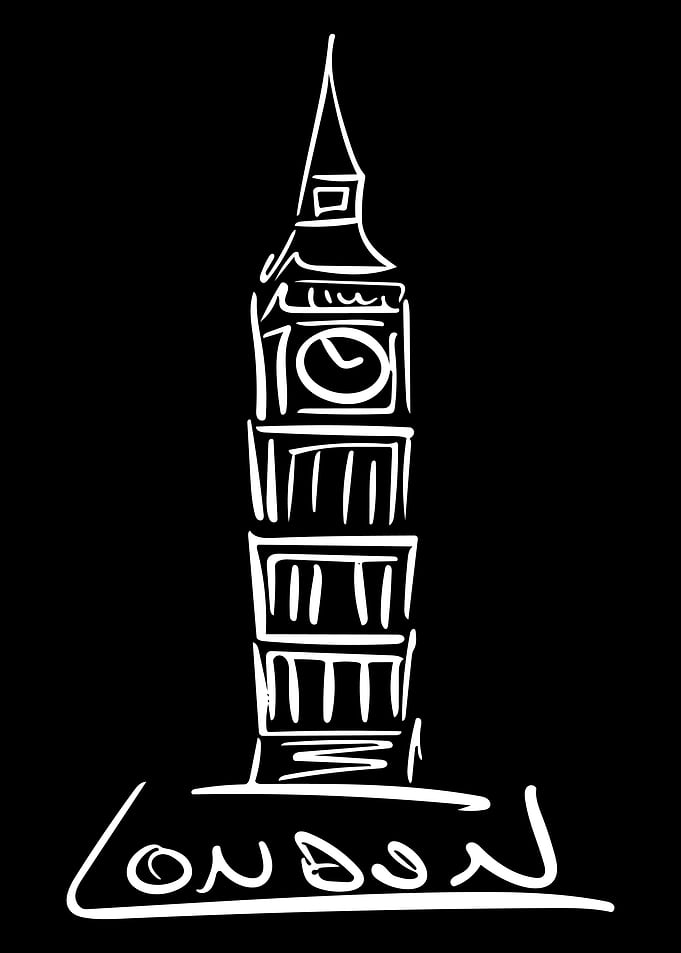 London Line Art Minimal