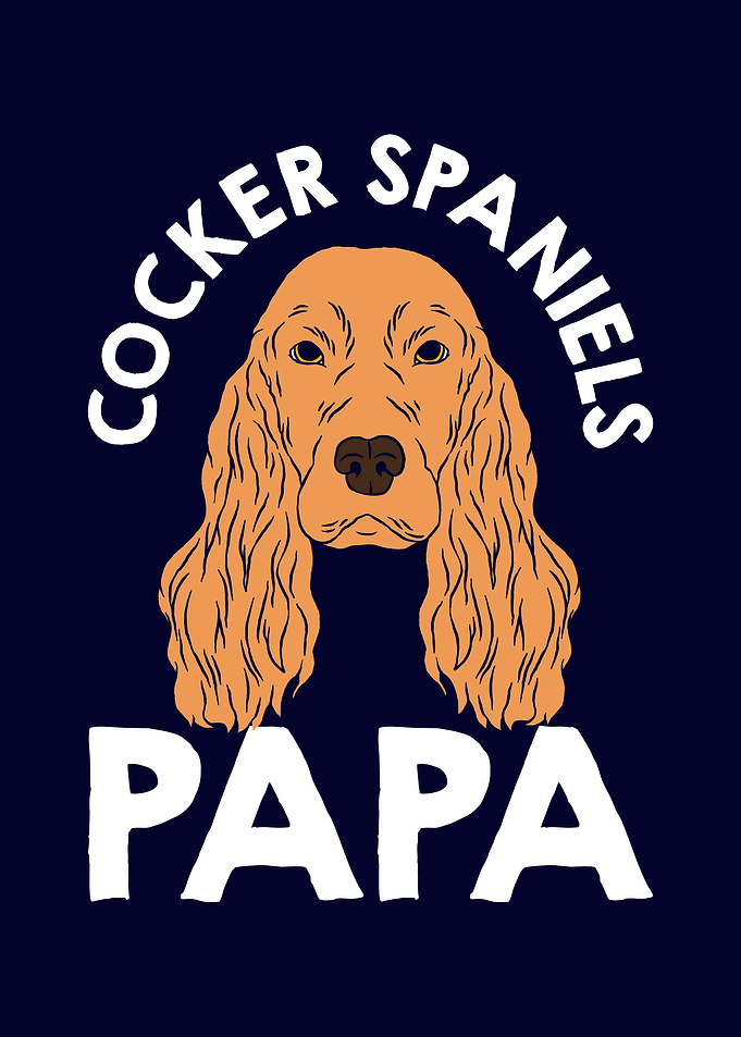 Funny Cocker Spaniels Papa
