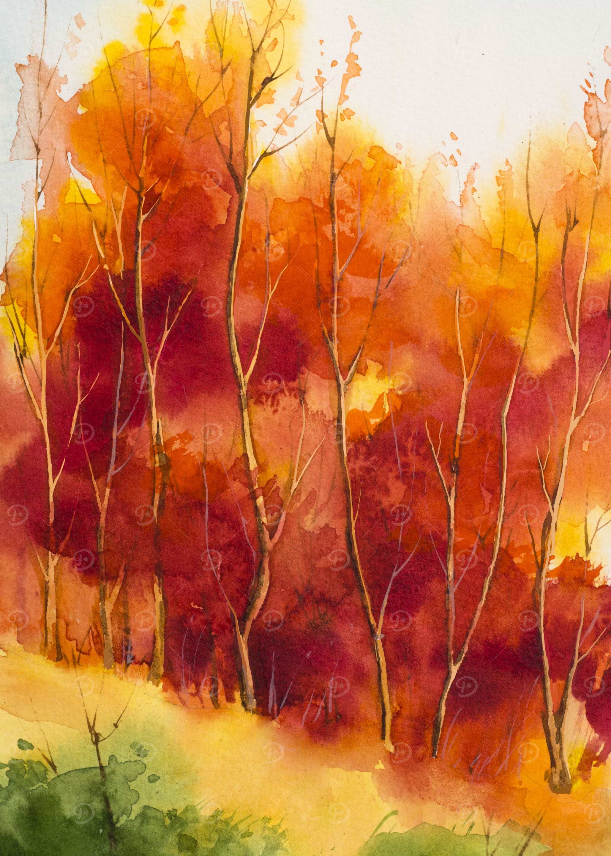 Maple Carnelian Leaves