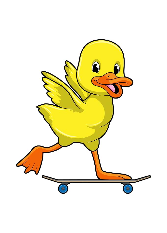 Duck Skater Skateboard
