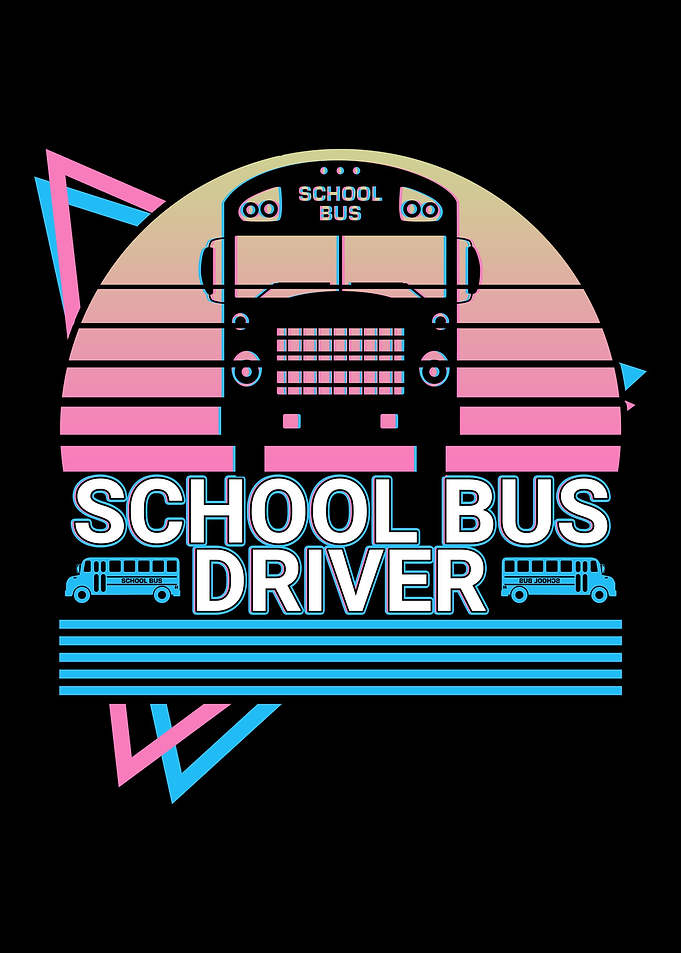 School Bus Driver Retro