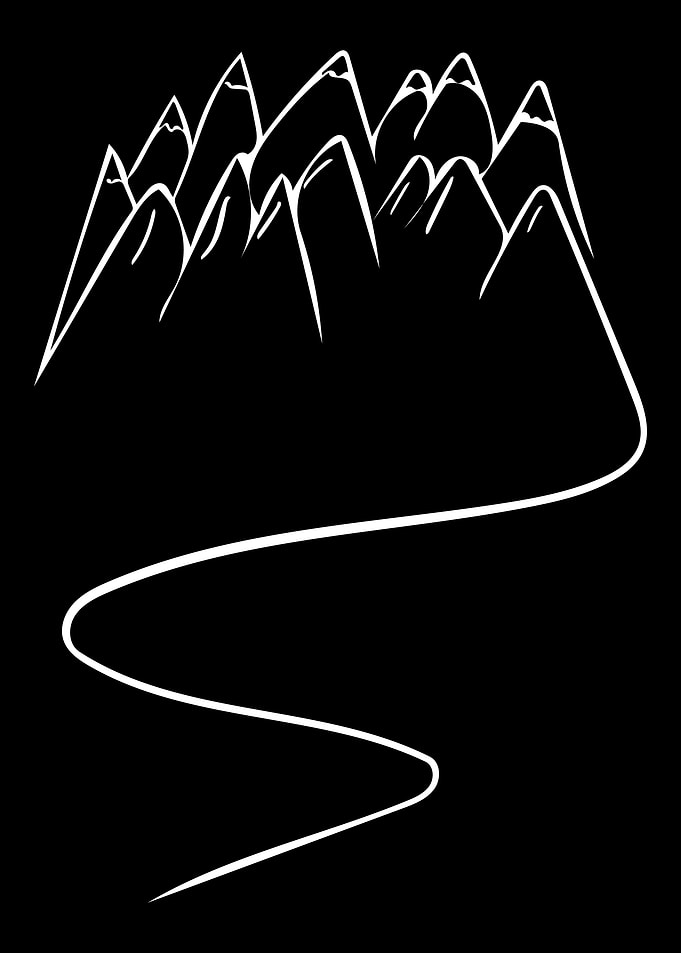 Mountain Line Art Minimal