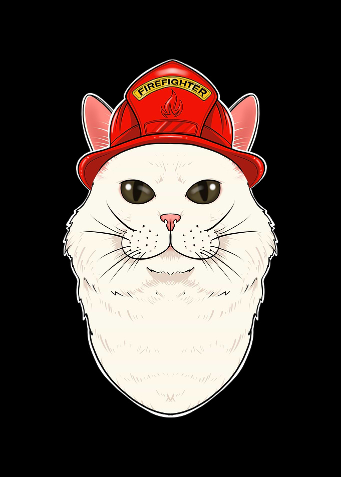 Cat Lover I Fireman Cat I
