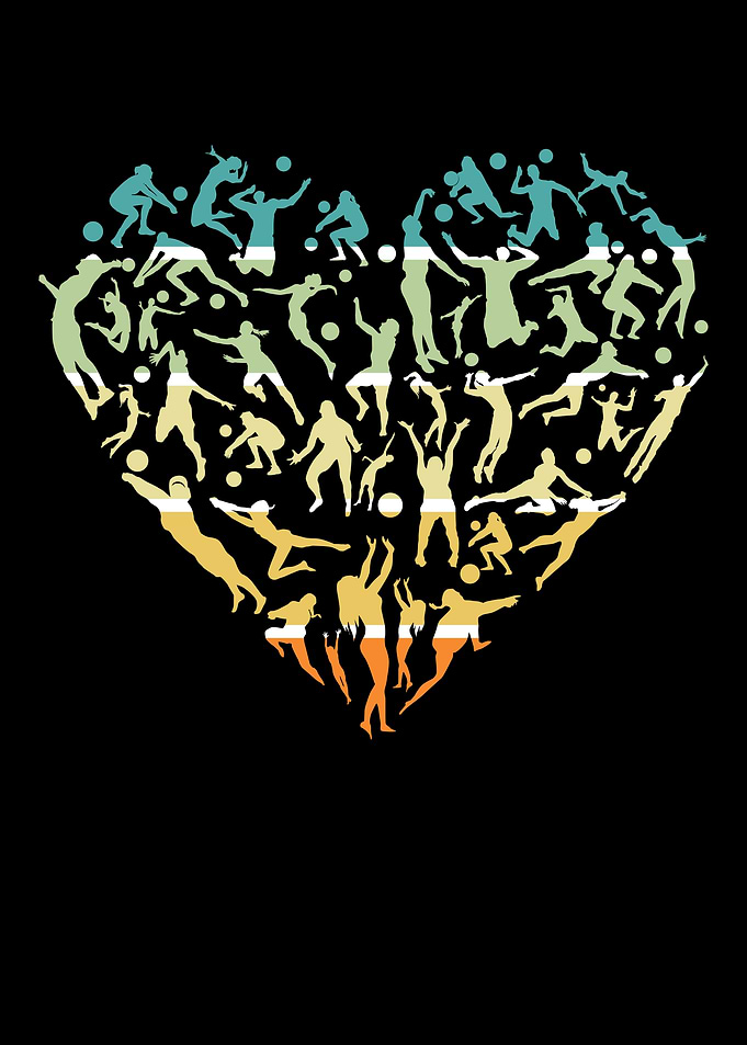 Volleyball Heart