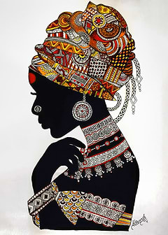 Africa Woman Art