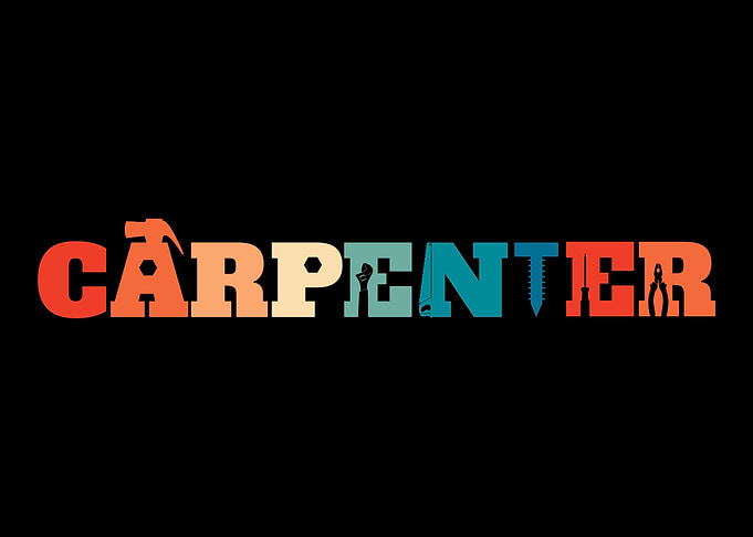 Retro Carpenter Woodworker