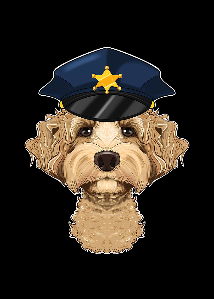 Police Labaradoodle Canine